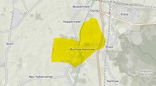 Immobilienpreisekarte Wustermark Buchow Karpzow